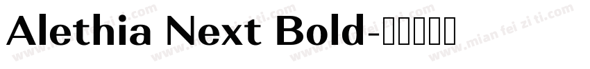 Alethia Next Bold字体转换